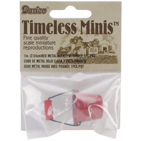Timeless Miniatures Red Metal Pail