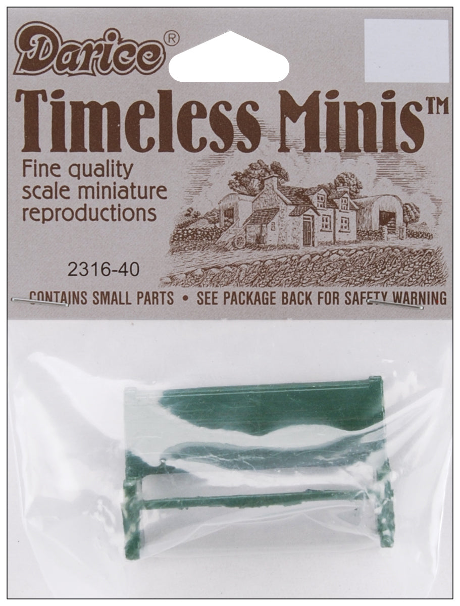 Timeless Miniatures Bench - Green