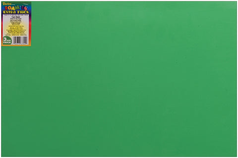 Foam Sheet Christmas Green 3mm thick 12 X 18 Inches