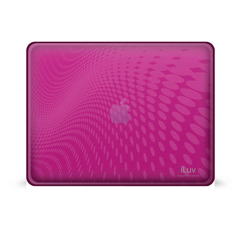 Pink Flexi-Clear Case With Dot Wave Pattern For iPad 1G - FSSA Global Bullet