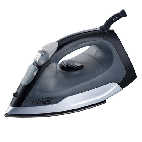 Brentwood Full Size Steam / Spray / Dry Iron in Black and Gray - FSSA Global Bullet