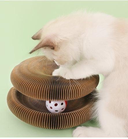 Magic Organ Cat Scratching Board Cat Toy With Bell