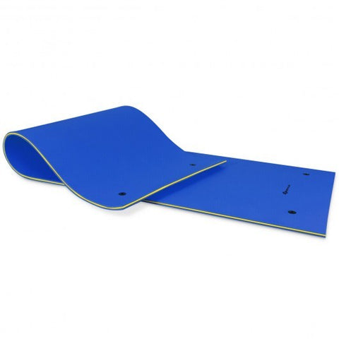 3 Layer Water Pad Foam Mat-Blue - Color: Blue