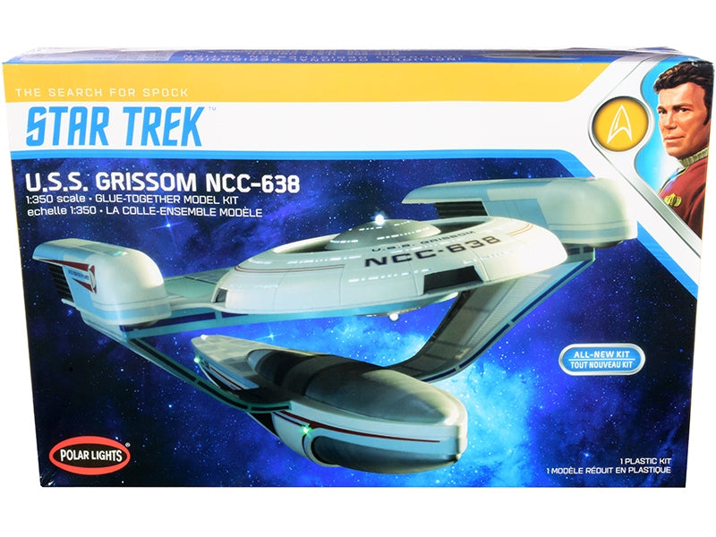 Skill 2 Model Kit U.S.S. Grissom NCC-638 Starship "Star Trek III: The Search for Spock" (1984) Movie 1/350 Scale Model by Polar Lights