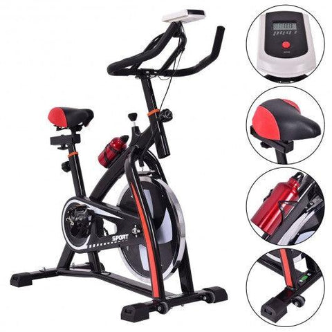 Household Adjustable Indoor Exercise Cycling Bike Trainer with Electronic Meter - FSSA Global Bullet