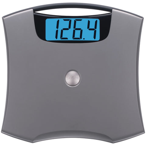 Taylor Precision Products 74054102 Jumbo Easy-to-Clean 440-lb Capacity Silver Bathroom Scale - FSSA Global Bullet