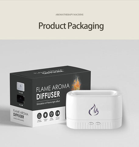 Factory Price Flame Humidifier Aroma Diffusers Machine Home Bedroom Silent Essential Oil Flame Aroma Diffuser FSSA Global Bullet