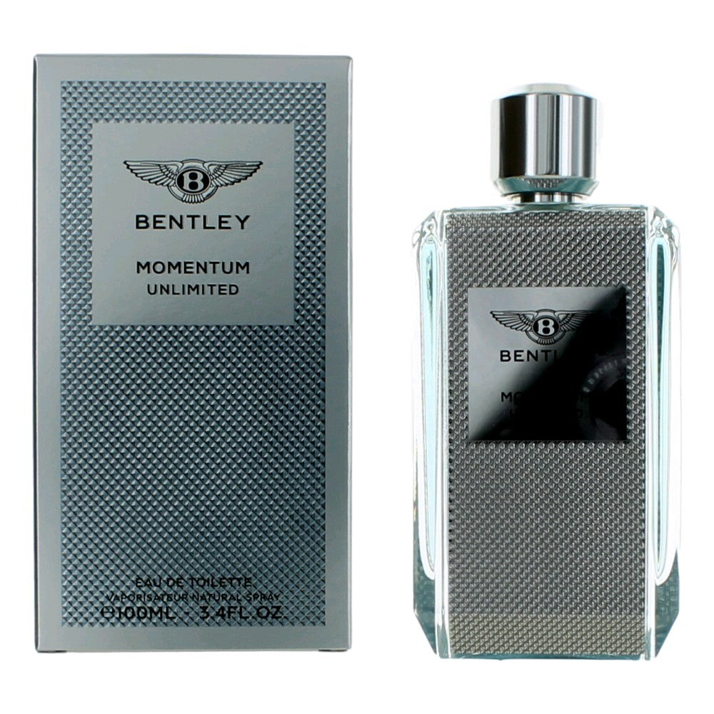 Bentley Momentum Unlimited by Bentley, 3.4 oz Eau De Toilette Spray for Men