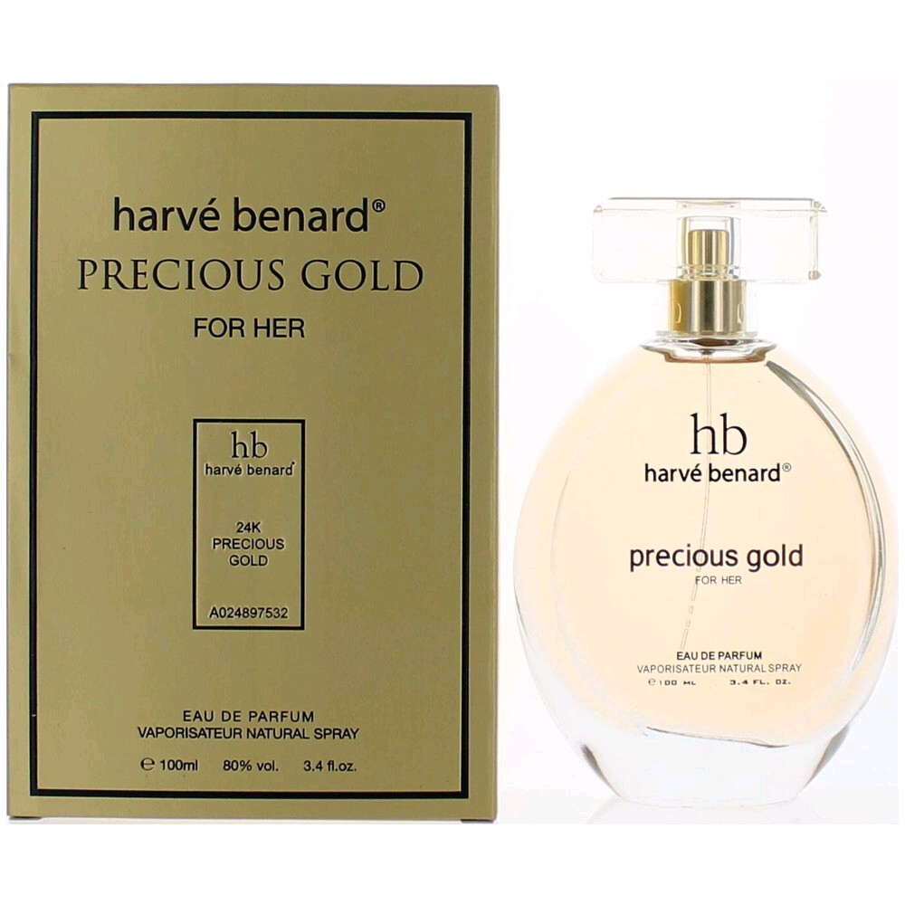 Precious Gold by Harve Bernard, 3.4 oz Eau De Parfum Spray for Women